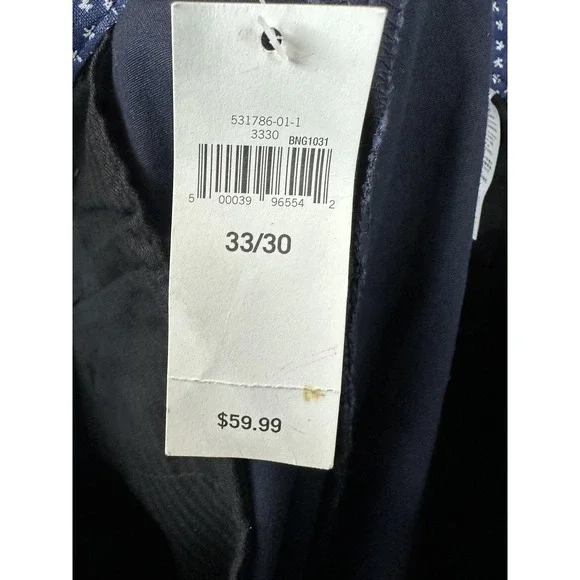 Banana Republic Pants Mens 33x30 Blue Aiden Summer Weight Chino Slim Fit Stretch